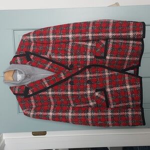 NWOT Veronica Beard Harriet Cutaway Blazer Size 12 with Turtleneck Dickey